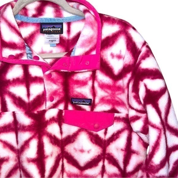 Rare ▶️ Patagonia ◀️ Synchilla Diamond Dancer Tie Dye Snap-T Pullover Fleece